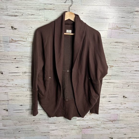 Aritzia WILFRED Diderot brown Cocoon Cardigan Sweater Size X-Small - Picture 1 of 8